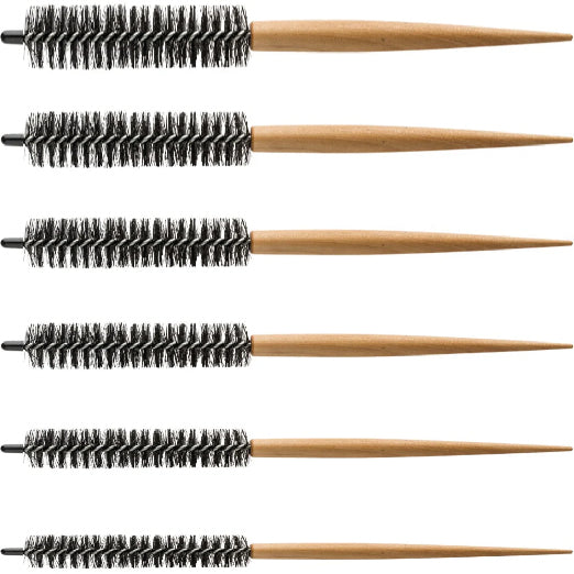 6 Spazzole Capelli Scovolino in Setole Rinforzate 3me maestri